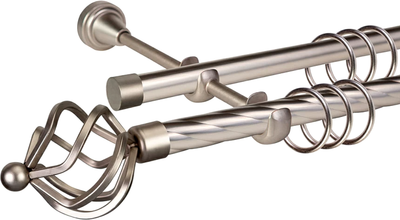 Карниз для штор, Grace D19К/19Г + наконечники Булава 
Карниз для штор, Grace D19К/19Г + наконечники Булава