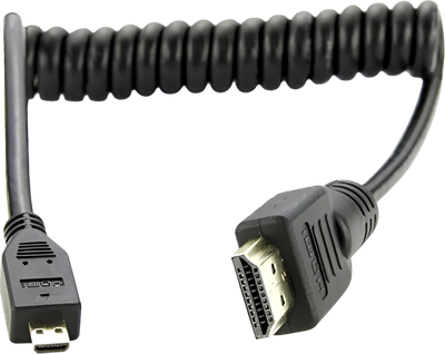 Кабель, Спиральный microHDMI-HDMI 
Кабель, Спиральный microHDMI-HDMI