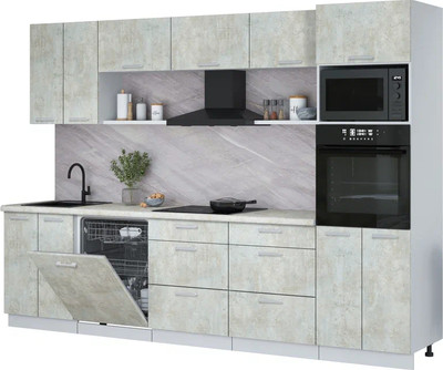 Кухонный гарнитур, Мила Лайт 3.0-ПМ1
Кухонный гарнитур, Мила Лайт 3.0-ПМ1