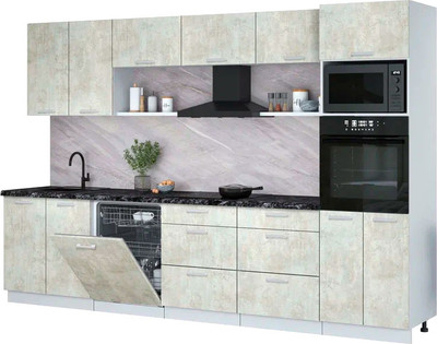 Кухонный гарнитур, Мила Лайт 3.2-ПМ1 
Кухонный гарнитур, Мила Лайт 3.2-ПМ1