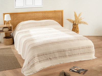 Плед, Пике муслиновый евро 220x240 / PL033 TRUVA v1/Bej 
Плед, Пике муслиновый евро 220x240 / PL033 TRUVA v1/Bej