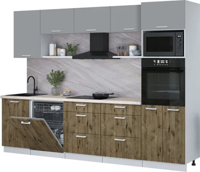 Кухонный гарнитур, Мила Лайт 2.9-ПМ1 
Кухонный гарнитур, Мила Лайт 2.9-ПМ1