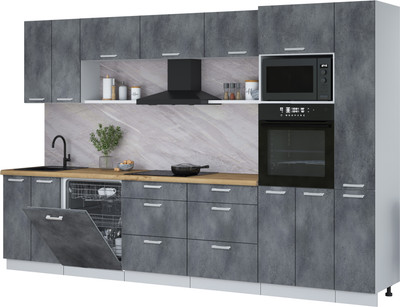 Кухонный гарнитур, Мила Лайт 3.3-ПМ1 
Кухонный гарнитур, Мила Лайт 3.3-ПМ1