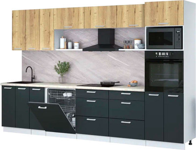 Кухонный гарнитур, Мила Лайт 3.3-ПМ1-2
Кухонный гарнитур, Мила Лайт 3.3-ПМ1-2