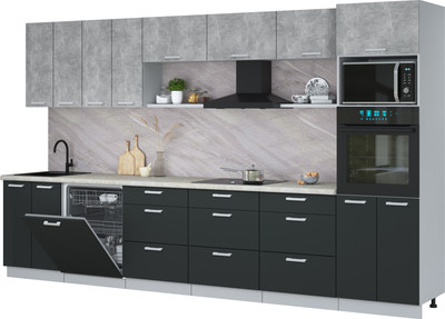 Кухонный гарнитур, Мила Лайт 3.6-ПМ1-2
Кухонный гарнитур, Мила Лайт 3.6-ПМ1-2