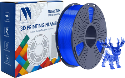 Пластик для 3D-печати, NV-3D-PLA-TRANSP-BLUE
Пластик для 3D-печати, NV-3D-PLA-TRANSP-BLUE