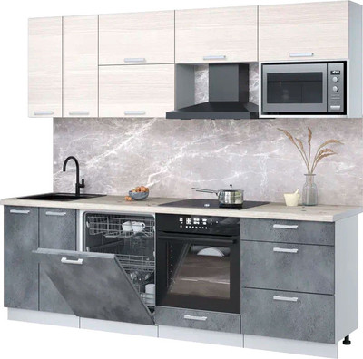 Кухонный гарнитур, Мила Лайт 2.4-ПМ2 
Кухонный гарнитур, Мила Лайт 2.4-ПМ2