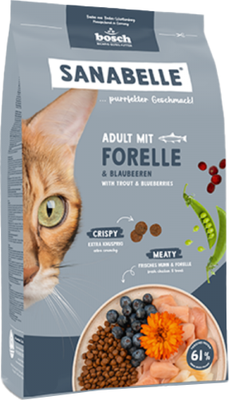 Сухой корм для кошек, Sanabelle Adult With Trout New 
Сухой корм для кошек, Sanabelle Adult With Trout New