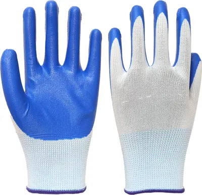 Перчатки защитные, Синтетические с синим обливом ПР-Н401
Перчатки защитные, Синтетические с синим обливом ПР-Н401