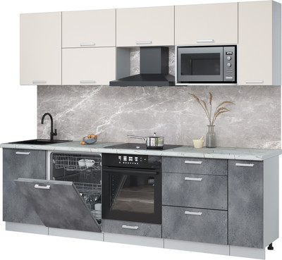 Кухонный гарнитур, Мила Лайт 2.6-ПМ2 
Кухонный гарнитур, Мила Лайт 2.6-ПМ2