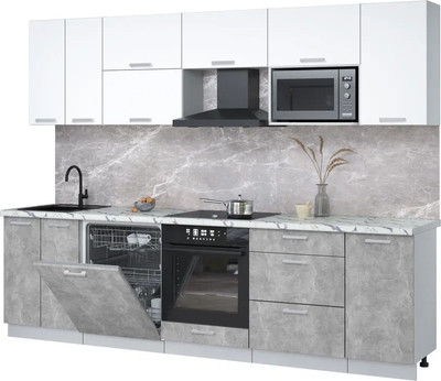 Кухонный гарнитур, Мила Лайт 2.8-ПМ2
Кухонный гарнитур, Мила Лайт 2.8-ПМ2