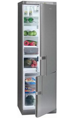 Холодильник с морозильником MasterCook LCE-618A X - вид спереди