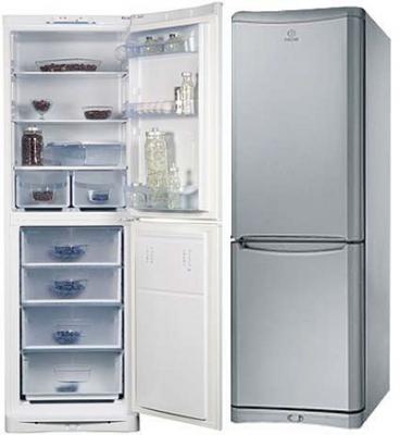 Холодильник с морозильником Indesit NBHA 180 NX - общий вид