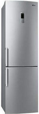 Холодильник с морозильником LG GA-B489BLQA - Вид спереди