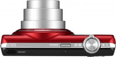 Компактный фотоаппарат Samsung ST65 (EC-ST65ZZBPRRU) Red - вид сверху