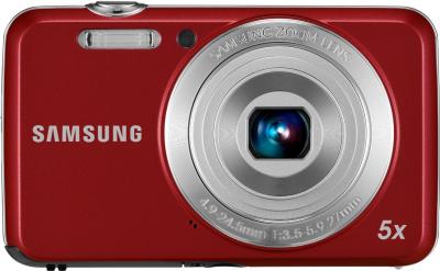 Компактный фотоаппарат Samsung ES80 (EC-ES80ZZBPRRU) Red - вид спереди