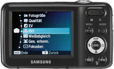 Компактный фотоаппарат Samsung ES80 (EC-ES80ZZBPBRU) Black - вид сзади
