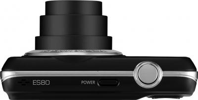 Компактный фотоаппарат Samsung ES80 (EC-ES80ZZBPBRU) Black - вид сверху
