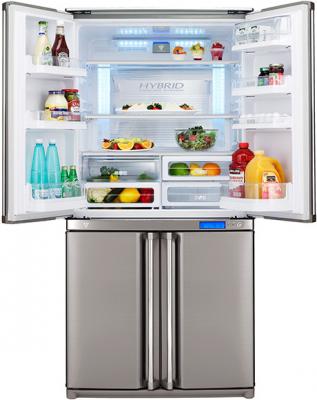 Холодильник с морозильником Sharp SJ-F79PSSL - внутренний вид