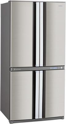 Холодильник с морозильником Sharp SJ-F79PSSL - вид сбоку