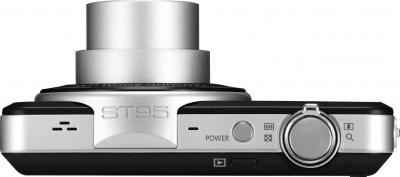 Компактный фотоаппарат Samsung ST95 (EC-ST95ZZBPBRU) Black - вид сверху