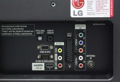 Телевизор LG 26LK330 - вид спереди