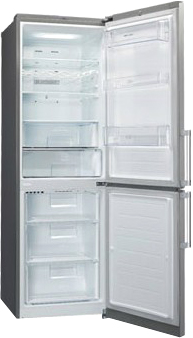 Холодильник с морозильником LG GA-B429BLQA - внутренний вид