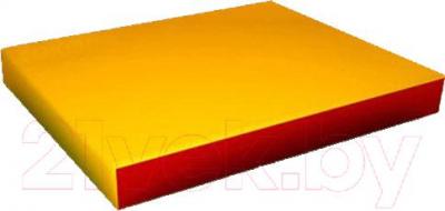 Гимнастический мат Зубрава 0.5x0.6x0.1 (желто-красный) - общий вид