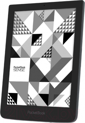 Электронная книга PocketBook Sense 630 (серый, с чехлом) - вполоборота