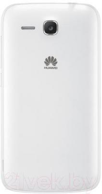 Смартфон Huawei Ascend Y600 (белый) - вид сзади
