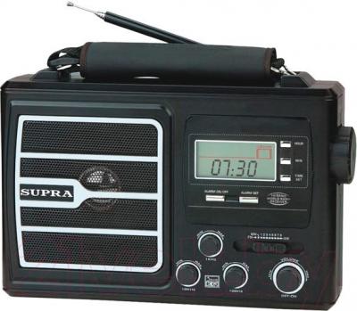 Радиоприемник Supra ST-110 (черный) - общий вид