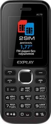 Мобильный телефон Explay A170 (черный) - общий вид