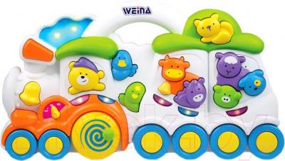 Развивающая игрушка Weina Поезд со зверятами (2106) - общий вид