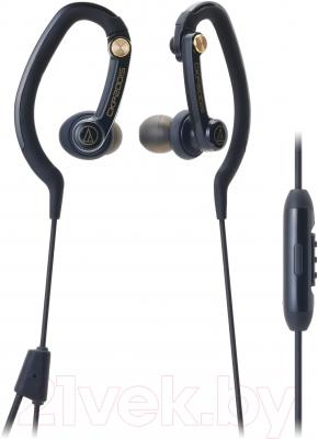 Наушники-гарнитура Audio-Technica ATH-CKP200iS (черный) - общий вид