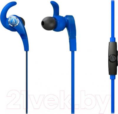 Наушники-гарнитура Audio-Technica ATH-CKX7iS (синий) - общий вид