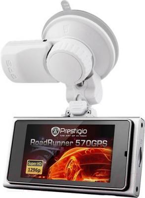 Автомобильный видеорегистратор Prestigio RoadRunner 570GPS / PCDVRR570GPS - с креплением