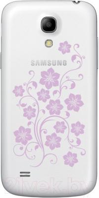 Смартфон Samsung Galaxy S4 La Fleur / I9500 (белый) - вид сзади