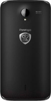 Смартфон Prestigio MultiPhone 3502 Duo (черный) - вид сзади