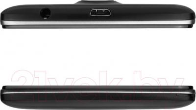 Смартфон Prestigio MultiPhone 5507 Duo (черный) - верхняя и нижняя панели