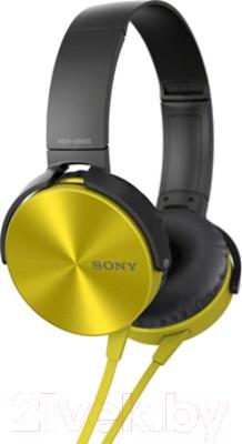 Наушники-гарнитура Sony MDR-XB450APY - общий вид