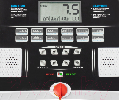 Электрическая беговая дорожка Sundays Fitness T2000D - экран и программные кнопки