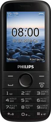 Мобильный телефон Philips Xenium E160 (черный) - общий вид