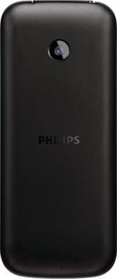 Мобильный телефон Philips Xenium E160 (черный) - вид сзади