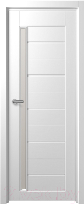 Дверь межкомнатная Fix F-4 90x200 (сатинато белое/белый)