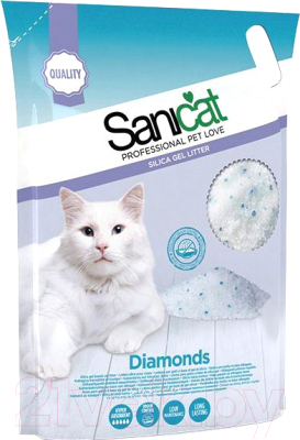Наполнитель для туалета Sanicat Professional Diamonds (7.5л)