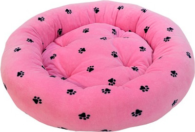 Лежанка для животных ZOONIK Лапки. С подушкой / 22307 (розовый) - 