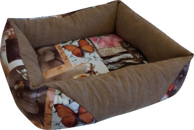 Лежанка для животных ZOONIK Кисс / Э22204-2 (коричневый) - 