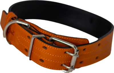 Ошейник ZOONIK Премиум-классик / 10133-4 (апельсин) -
