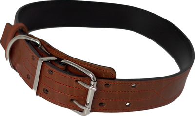 Ошейник ZOONIK Премиум классик / 10134-3 (коньячный) -