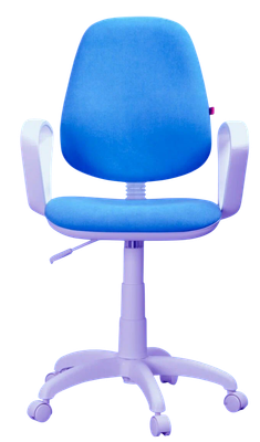 Кресло офисное Фабрикант Комфорт (пластик WH/Candy blue/PL 600) - 